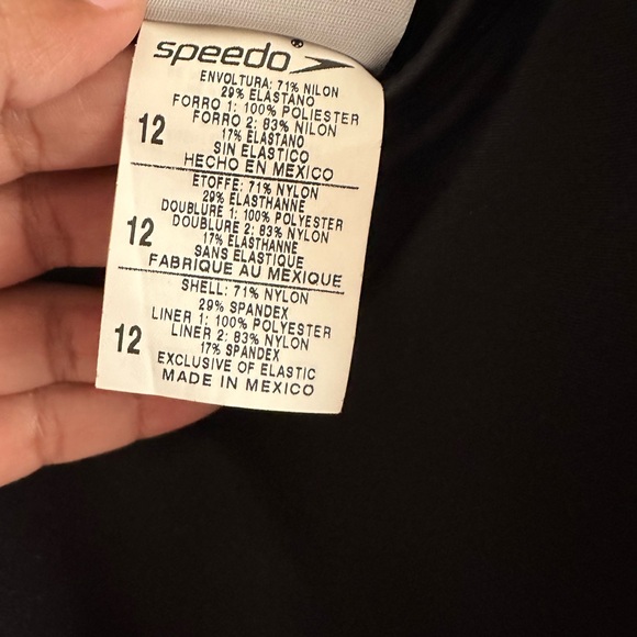 NWT SPEEDO ONE PIECE BATHING SUIT CONTOUR CONTROL SIZE 12 - Picture 8 of 8